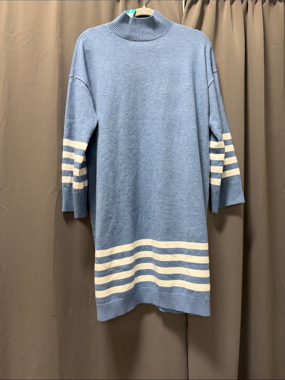 Market & Spruce Rickie Sweater Dress Blue - L